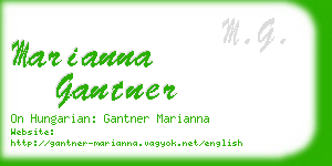 marianna gantner business card